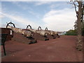 Cannons beside the River Thames