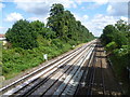 Railway tracks between Bromley South and Bickley