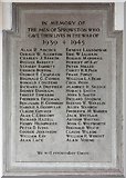 TG2412 : St Mary & St Margaret, Sprowston, Norwich - War Memorial WWII by John Salmon