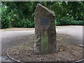 Silver Jubilee memorial stone, Jubilee Park, Enderby