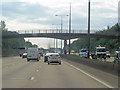 M25 footbridge from Liberty Lane