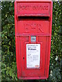 TM2771 : White Horse Postbox at Wells Corner by Geographer