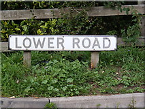 TM2350 : Lower Road sign by Geographer