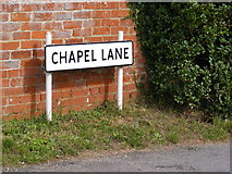 TM2250 : Chapel Lane sign by Geographer