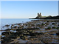TR2269 : View along the coast towards St Mary's, Reculver by Nick Smith