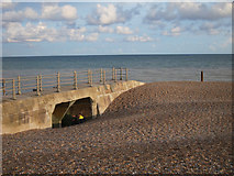 TQ8209 : Rock-A-Nore beach groyne by Oast House Archive