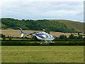 SU3188 : Helicopter at the White Horse Show, Uffington 2011 by Brian Robert Marshall