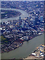 TQ3879 : Canary Wharf from the air by Thomas Nugent