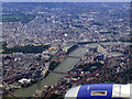 Westminster and the Thames from the air