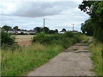 SE3836 : Bog Lane, heading to the Leeds Road, Scholes by Christine Johnstone