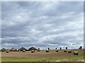 SE3836 : Straw bales on Limekiln Hill by Christine Johnstone