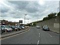 Road between the car park and the fly over