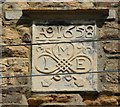 Datestone on a 17C house, Church Street, Moulton