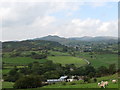 Sheep above the Clarkill Road Bridge