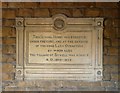 Plaque on Sywell village hall