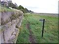 Signpost for path up to Park West