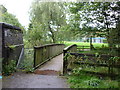 A footbridge over the River Croal