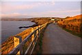 SW9981 : The Southwest Coast Path to Port Gaverne by Steve Daniels