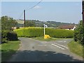 Lane junction at Willey Oak