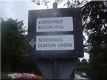 TQ4859 : Pre-Worboys sign, Knockholt Pound by David Howard