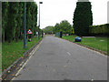 Road leading from the Pfizer sports and social club to the A256