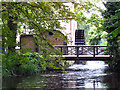 Restored waterwheel in Morden Hall Park