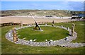 The sundial in Perranporth