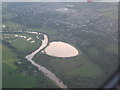 Aerial view of Inchgarth Reservoir