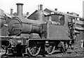 Auto-fitted GW 0-4-2T at Gloucester Locomotive Depot