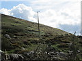 Powerlines on the lower slopes of Leckan Mountain