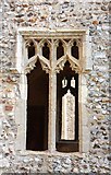 TG1127 : St Peter & St Paul, Heydon - Porch window by John Salmon