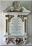 TG0829 : St Andrew, Thurning - Wall monument by John Salmon