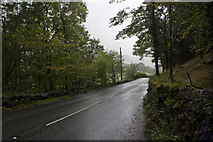 NY3303 : The A593 towards Skelwith Bridge by Ian Greig