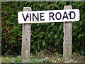 Vine Road sign