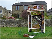 SK2276 : Well Dressing [1], Town End, Eyam by Robin Drayton