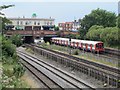 Railway and underground lines east of Willesden Green station