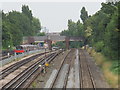 Railway and underground lines west of Mapesbury Road, NW2