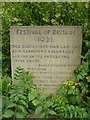 Festival of Britain memorial stone, Almondbury churchyard