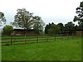 Hay barns seen from St Luke