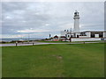 Cafe and lighthouse at Flamborough Head