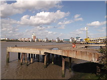 TQ4179 : Old Pier, Riverside Wharf by David Anstiss
