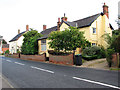 Cottages along the B1117 road in Stradbroke