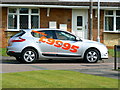 Renault Megane and a cat, Liden, Swindon