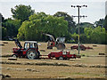 Balers in field off Falkland Way