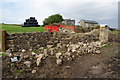 Rebuilding a wall near Green Syke Farm