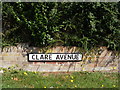 Clare Avenue sign