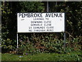 Pembroke Avenue sign