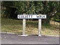 Colletts Walk sign