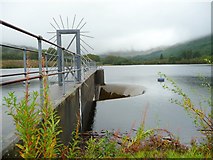 NM9742 : Sluice on Glen Dubh Reservoir by ronnie leask