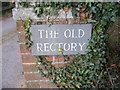 The Old Rectory sign